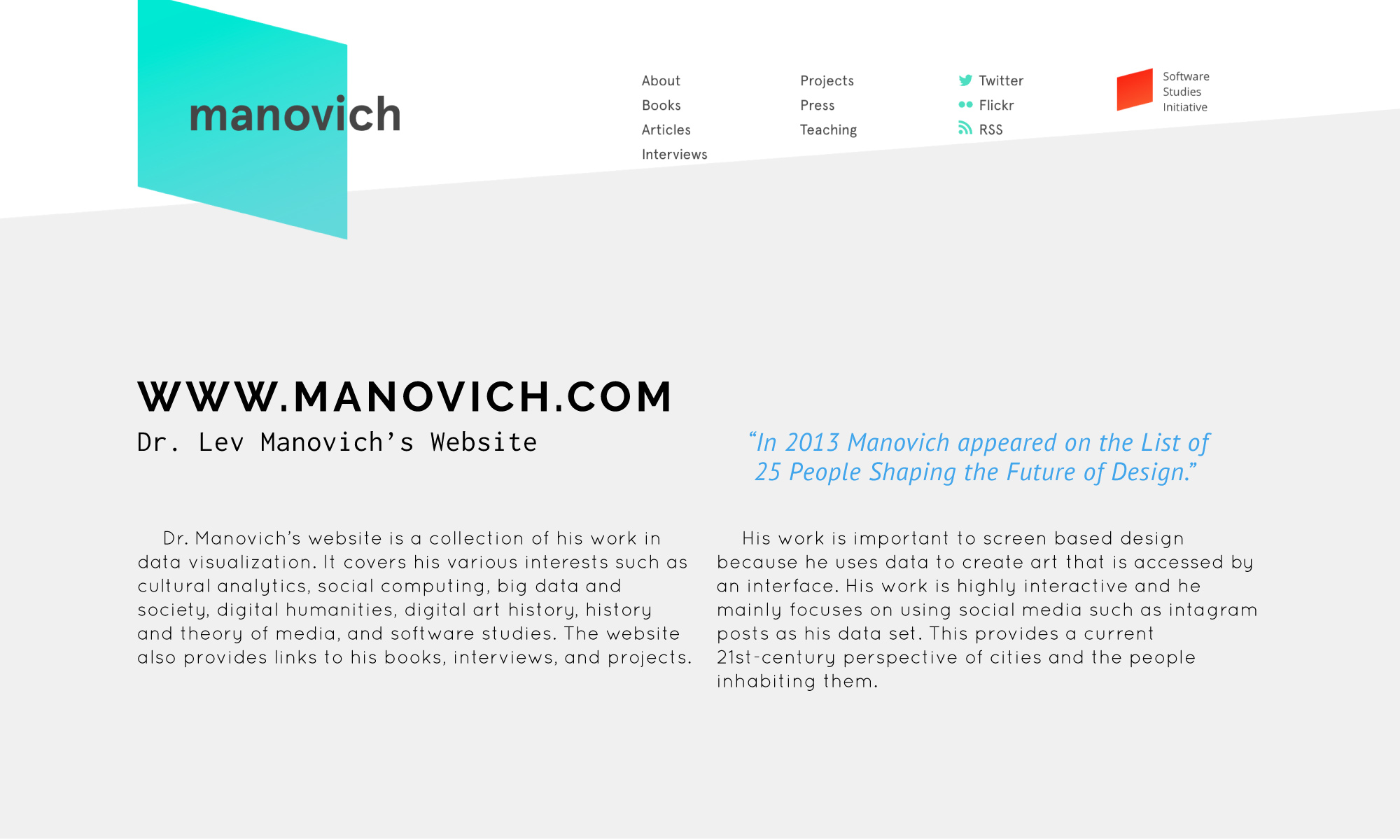 MANOVICH