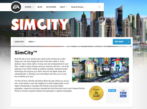 SimCity Website